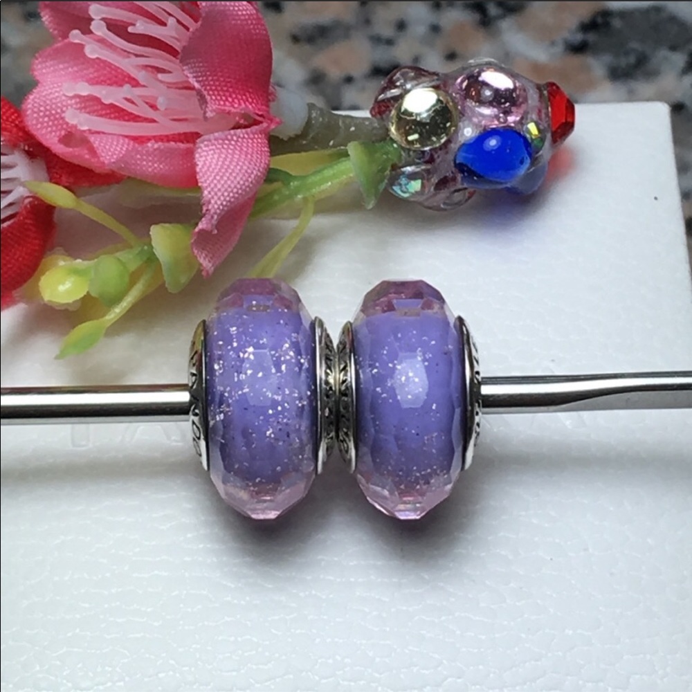 Pandora charms purple shimmers